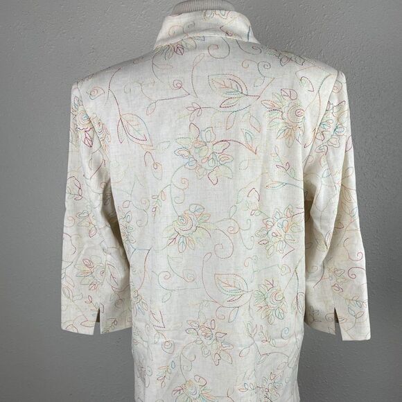 Koret Linen Blend Button Down Top EUC - Picture 7 of 11